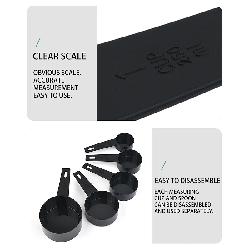 10 pieces Kitchen measuring Tools Plastic Measuring Cups And Spoons Set for Baking Coffee kitchen Accessories
