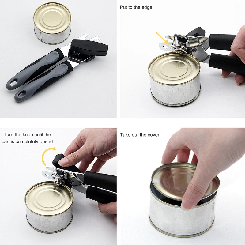 New Arrival Safety Can Opener with High Quality Stainless Steel Can Opener