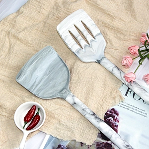 Factory new design unique marble silicone head 10 piece kitchen accessories