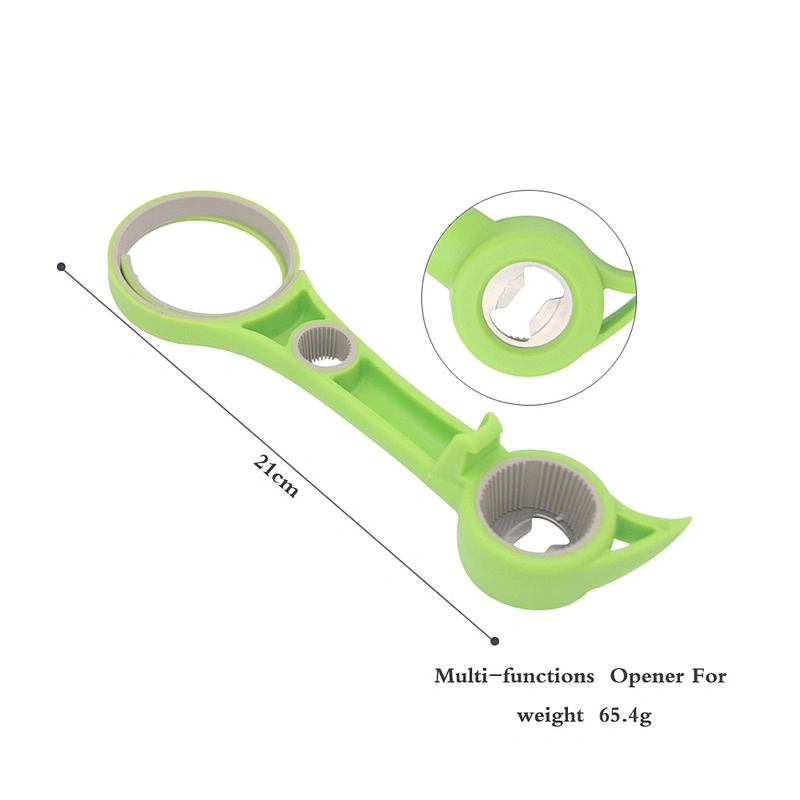 2019 Hot selling 5 in 1 eco friendly handy plastic soft drink funny can bottle multifunction beer can opener