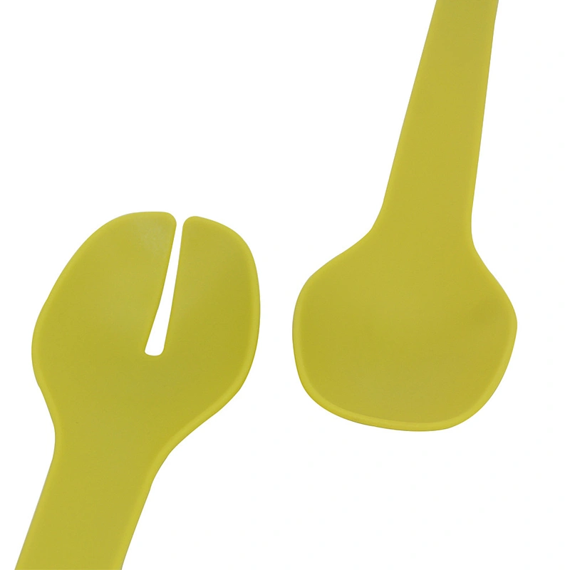 Wholesales Food Grade Material 2PCS Colorful Plastic Salad Spoon