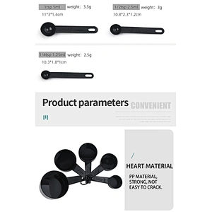 10 pieces Kitchen measuring Tools Plastic Measuring Cups And Spoons Set for Baking Coffee kitchen Accessories