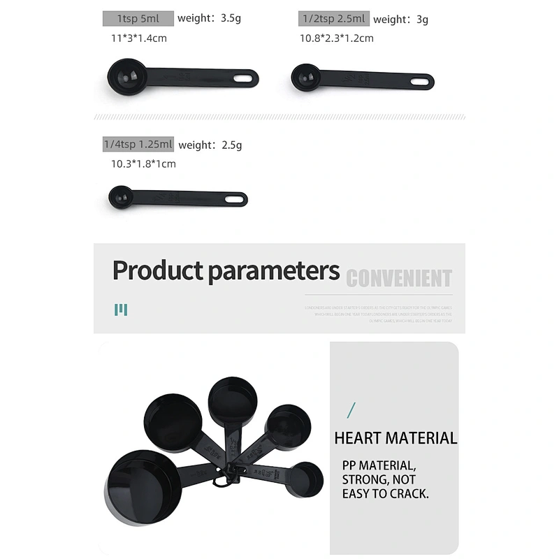 10 pieces Kitchen measuring Tools Plastic Measuring Cups And Spoons Set for Baking Coffee kitchen Accessories