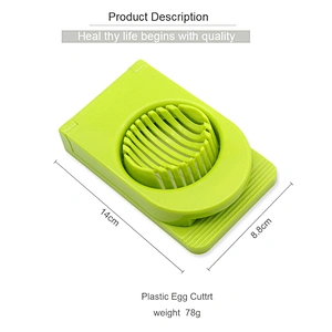 Amazon professional food grade plastic cutter stainless steel 3 in 1 egg slicer