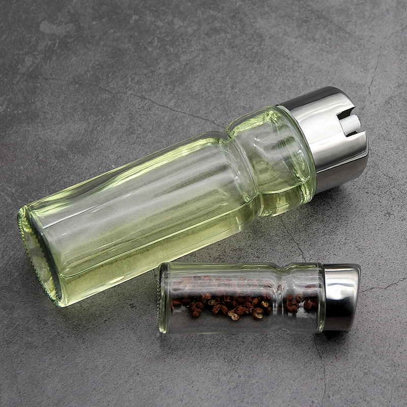 YF Smart Kitchen Cooking Tools 6pcs Condiment Set Shaker Salt & Pepper Shaker Glass Oil & Vinegar Bottle