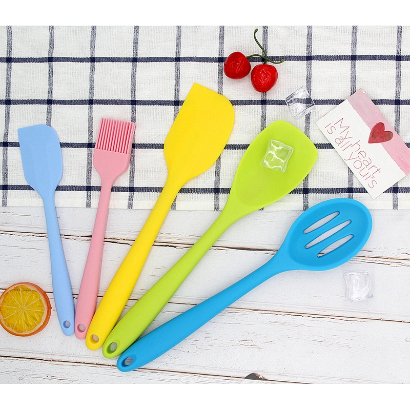 Professional material non stick silicone 10 piece kitchen accessories set utensil