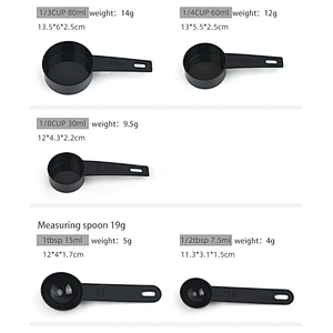 10 pieces Kitchen measuring Tools Plastic Measuring Cups And Spoons Set for Baking Coffee kitchen Accessories