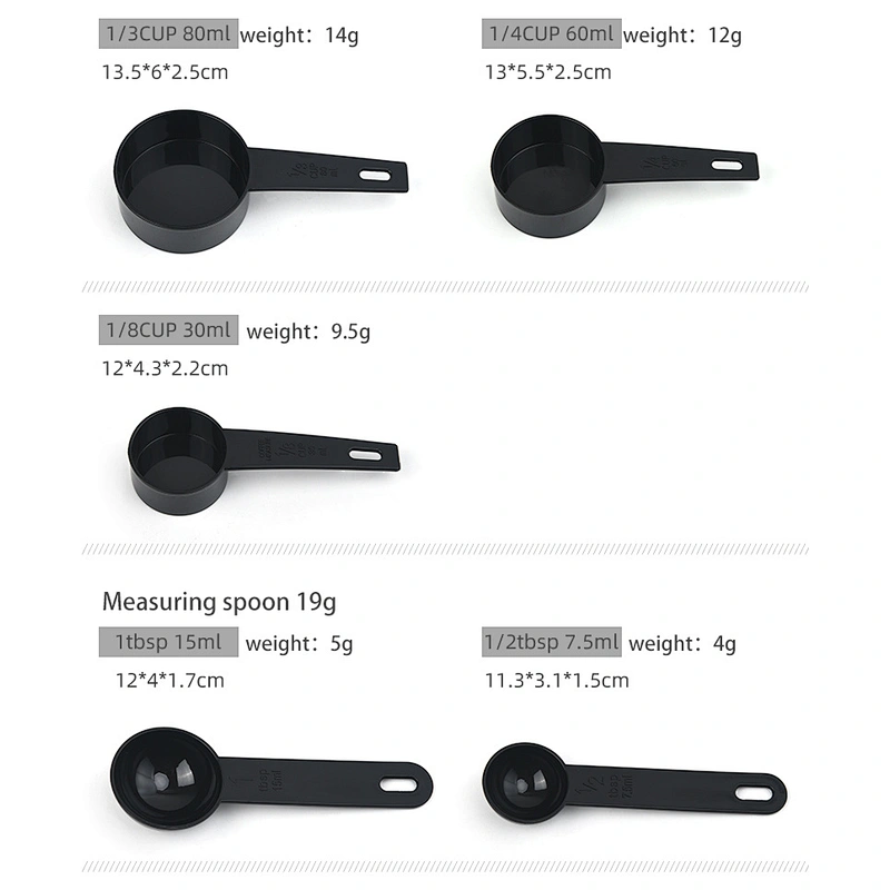 10 pieces Kitchen measuring Tools Plastic Measuring Cups And Spoons Set for Baking Coffee kitchen Accessories