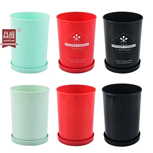 Plastic Kitchen Utensil Tools Storage Bucket Canister Holder Barrel and Tableware Storage Rack Kitchen Accessories