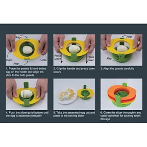 Top seller 3 in 1 wire cutter multipurpos stainless steel egg slicer