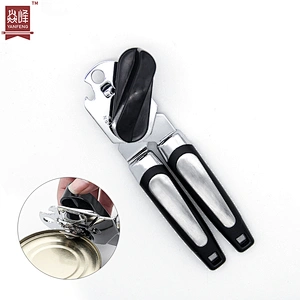 Wholesale price kitchen tools stainless steel can opener comfortable to grip manual can opener