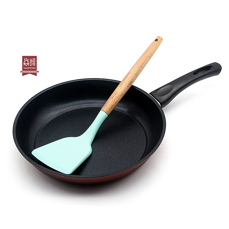 RTS OEM color ultra heat resistant up to 230C Kitchen silicone egg turner with beech handle