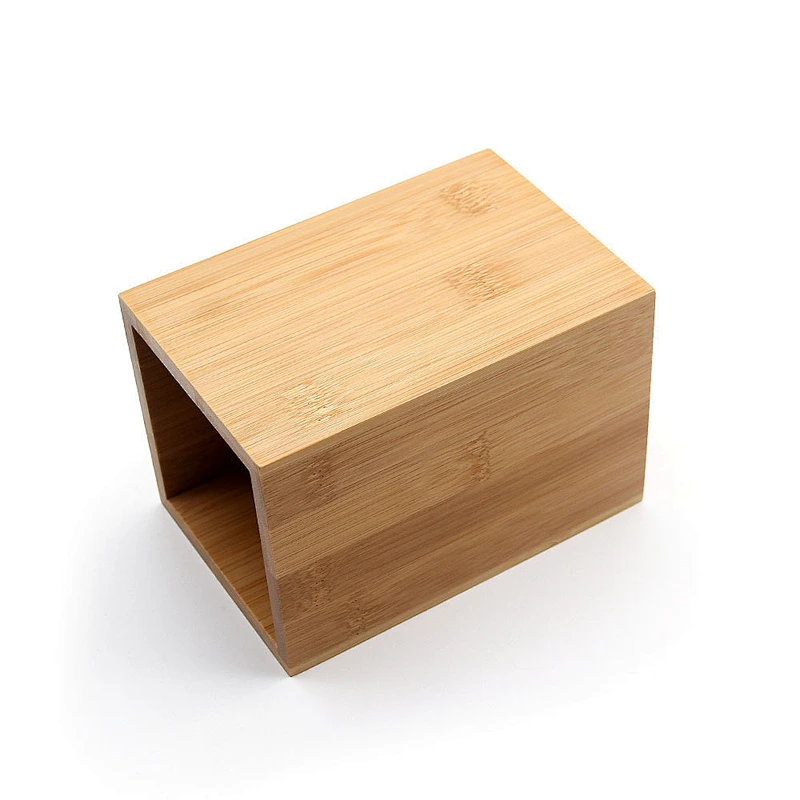 YF Eco-friendly natural bamboo utensil holder tableware organizer square bamboo storage holder