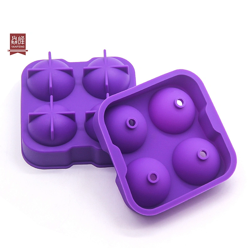 Amazon hot selling food grade silicone new style large silicone ice ball mold with factory prices