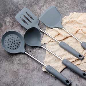 YF Kitchen Accessories Silicone Kitchen Utensils Set Cookware 4pcs Silicone Kitchen Utensils Set