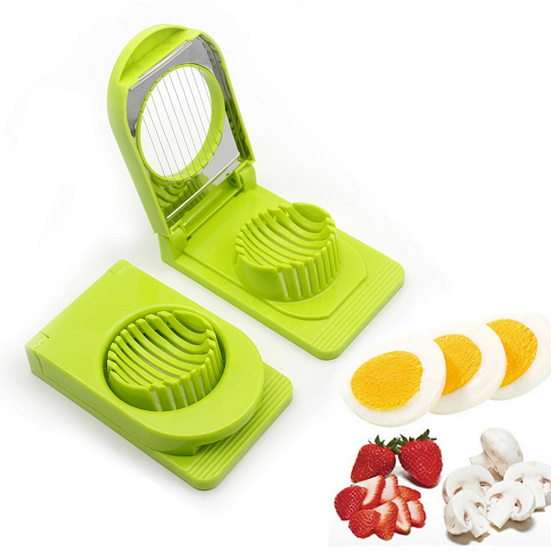 Amazon professional food grade plastic cutter stainless steel 3 in 1 egg slicer