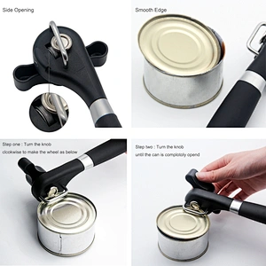 YF Amazon Hot Selling Lightweight New Safety Can Opener for Jar Can Multi Colors Stainless Steel Manual Opener