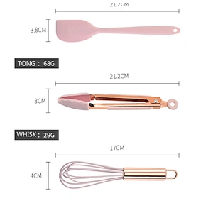 8pcs Stainless Steel Hollow Handle Silicone Kitchenware Tools Silicone Kitchen Utensil Set