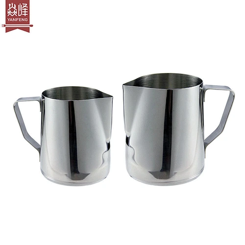 YF Factory Wholesale 600mL/900mL Milk Jug Cup Espresso Coffee Craft Latte Cappuccino Milk Cream Cup Frothing Jug Pitcher