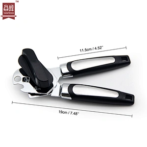 Wholesale price kitchen tools stainless steel can opener comfortable to grip manual can opener