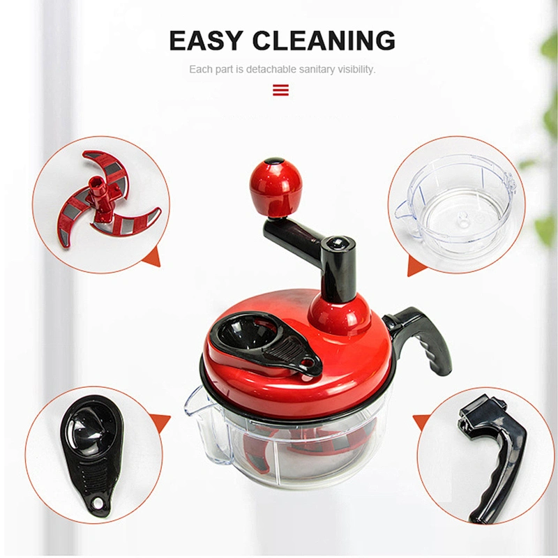 YF Manual Food Vegetable Chopper Stainless Steel Blade Multi-functional Meat Vegetable Fruit Cutting Chopper
