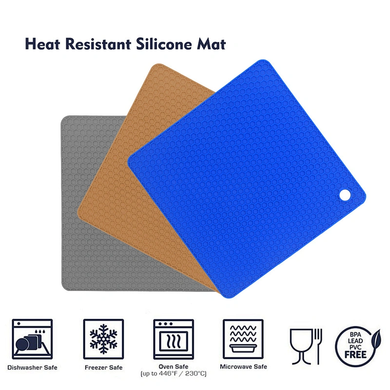 Amazon Hot Selling Household Easy Cleaning High Temperature Protection Table Mat Silicone