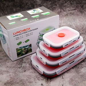 Amazon hot seller food grade material silicone baby food storage containers