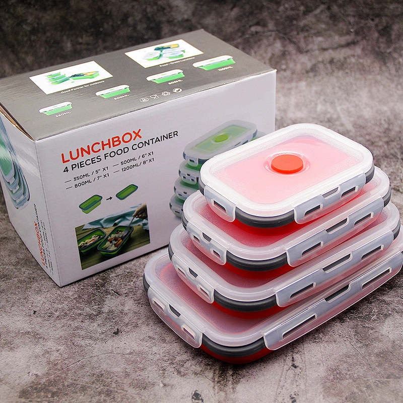Amazon hot seller food grade material silicone baby food storage containers