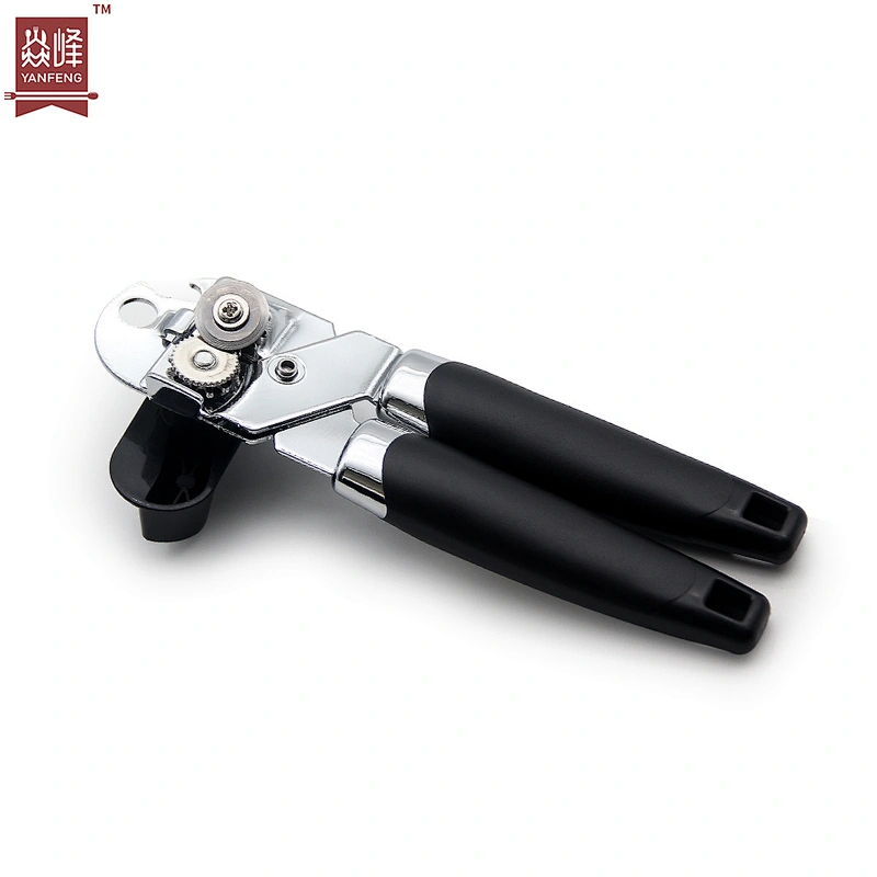 Wholesale price kitchen tools stainless steel can opener comfortable to grip manual can opener