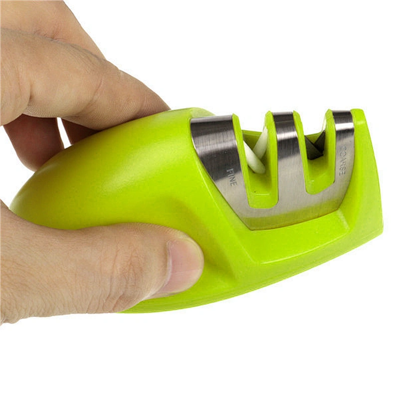 Kitchen Knife Accessories Manual Sharpening Stone Edge Grip 2-Stage Knife Sharpener kitchen gadgets Tools