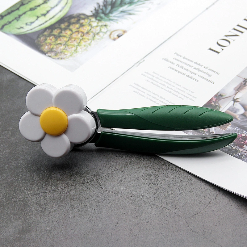 YF Stocked kitchen gadgets fashionable design green color stainless steel safety manual can opener