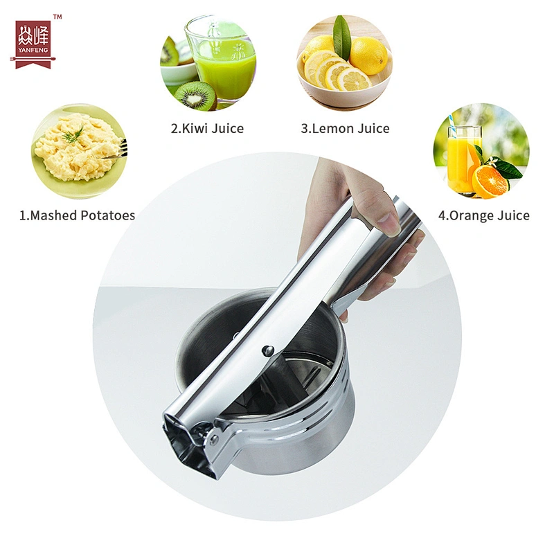 High Quality Fruit and Vegetable Tools Stainless Steel 3 in 1 Potato Ricer Masher