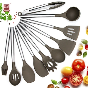 YF Wholesale Kitchen Utensils 11 pcs Silicone Cooking Kitchen Utensils Set OEM&ODM Accepted