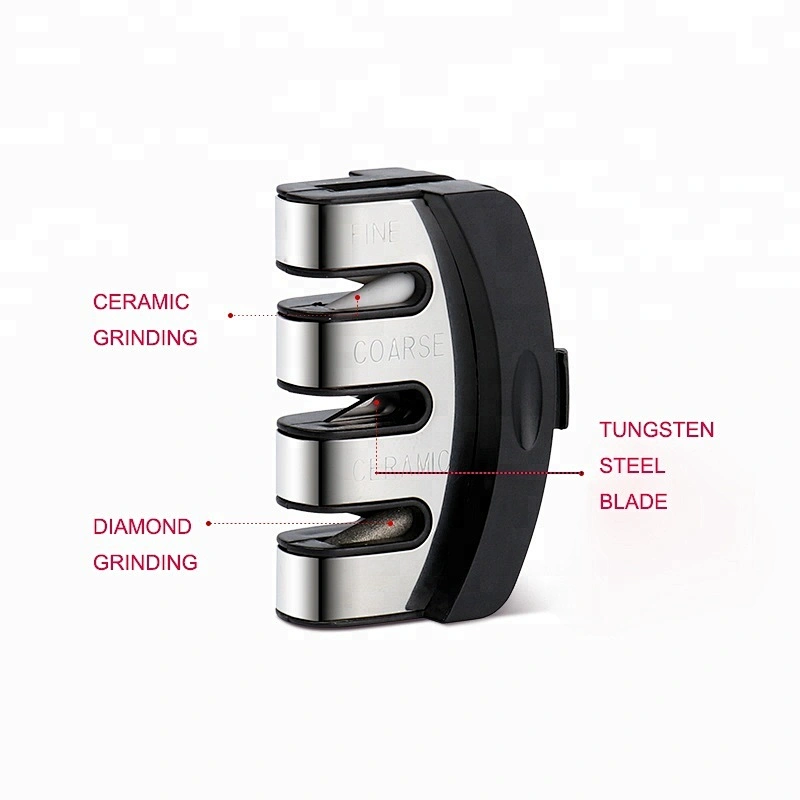 Guangdong Factory China Smart Kitchen 3 Side Sharpening Usage Knife Sharpener Tool