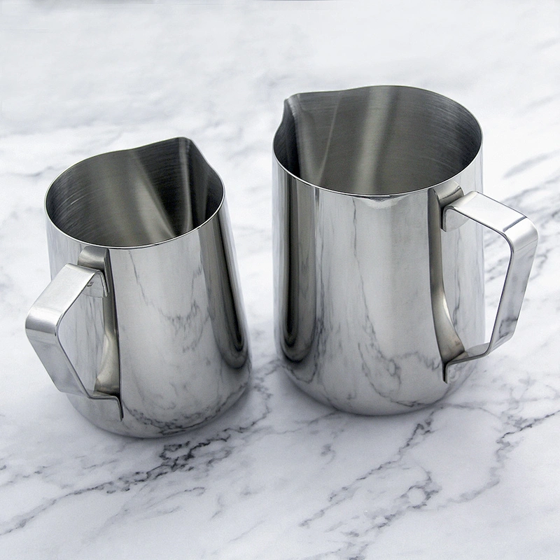 YF Factory Wholesale 600mL/900mL Milk Jug Cup Espresso Coffee Craft Latte Cappuccino Milk Cream Cup Frothing Jug Pitcher