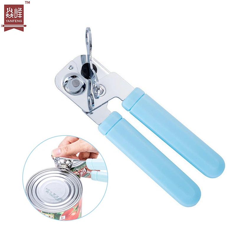 YF Stocked Portable Manual Can Opener with Non-slip Grip Commercial Ergonomic Bottle Can Opener