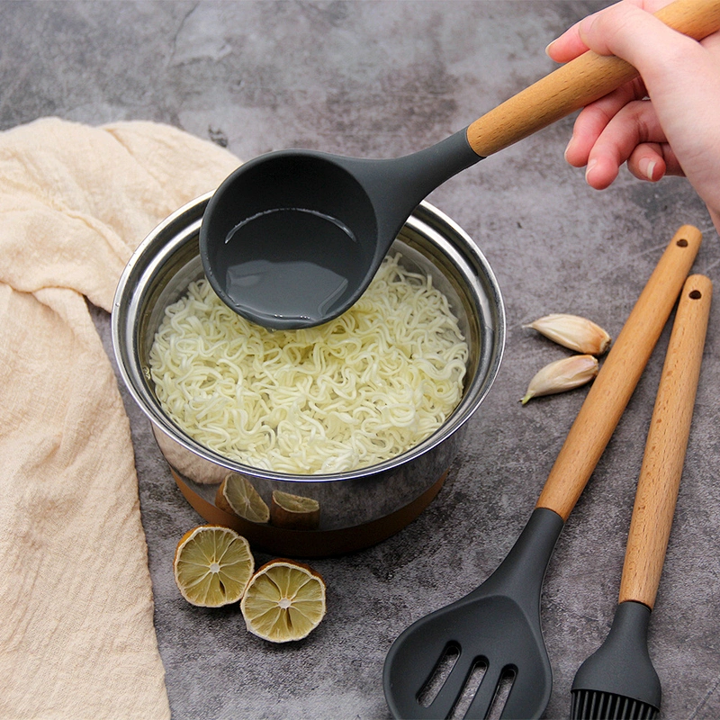 High Quality Heat Resistant Non-Stick Bulk Silicone Kitchen Utensils 8 Pieces Baking Tools Wholesale