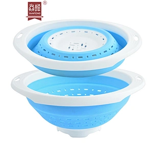 Foldable Sink Drain Basket Multi-Function Kitchen Telescopic Wash Fruit Vegetable Washing Drying Storage Basket