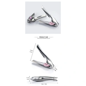 Factory Sales New Stainless Steel Kitchen Gadget Tool 304 Nuts Tool Curved Design Nutcracker Chestnut Cracker Opener