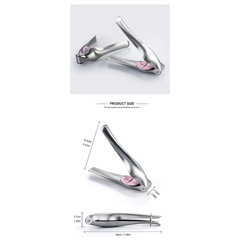 Factory Sales New Stainless Steel Kitchen Gadget Tool 304 Nuts Tool Curved Design Nutcracker Chestnut Cracker Opener