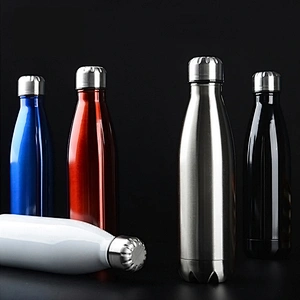 YF 500mL Thermal Insulation Water Bottle for Self-driving Travel Double Wall Durable Stainless Steel Water Bottle