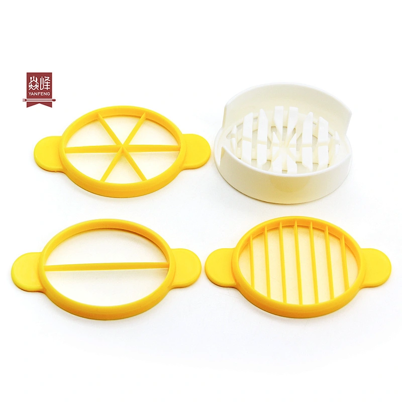 YF Smart kitchen cooking tools multi purpose 3 in 1 egg cutter easy to store portable egg slicer