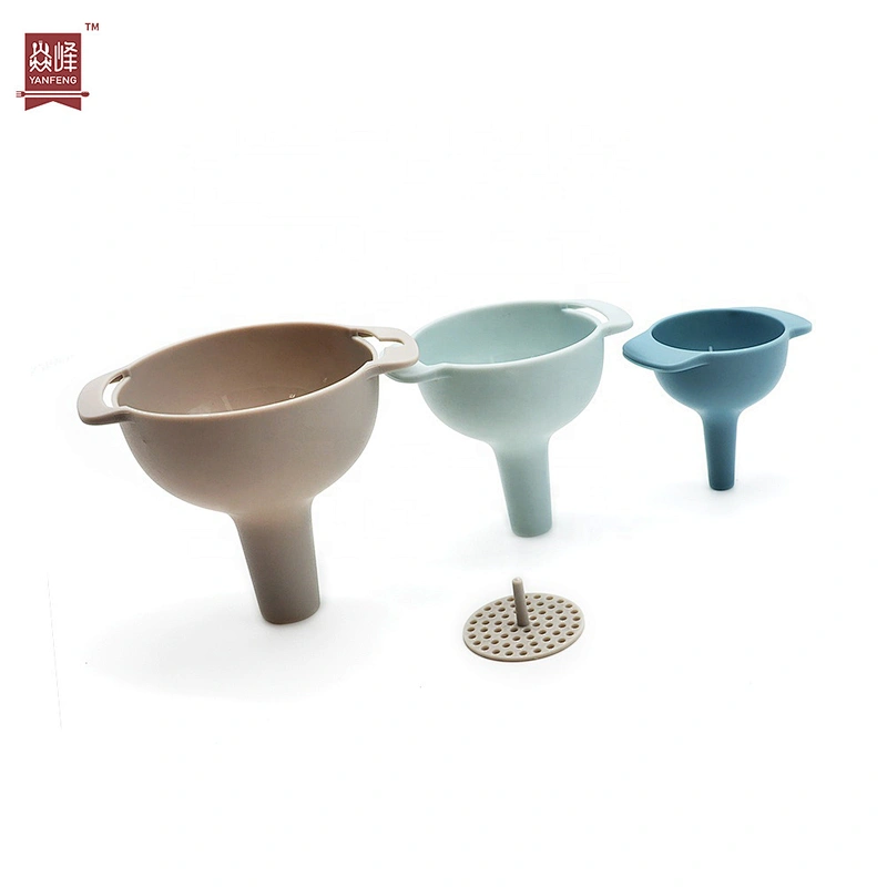 New Arrival Kitchen Accessories Multi Use 3pcs Funnel Set with Removable Strainer for Transferring Liquid