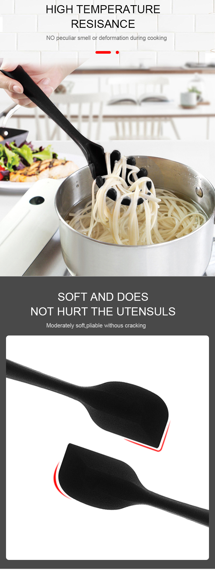 silicone kitchen utensil set