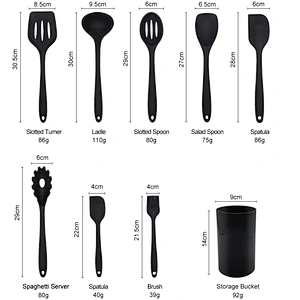 Kitchen Cooking Utensils accesorios de cocina Silicone Spatula silicone kitchen utensil set Cookware kitchen utensils set