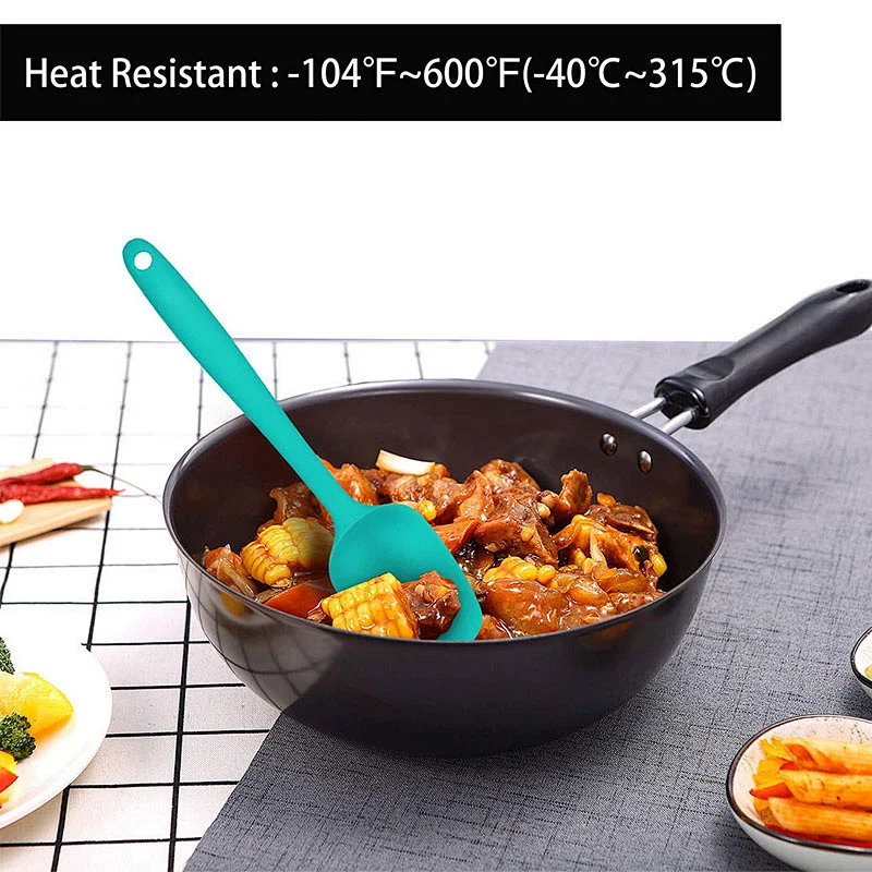 5 pcs Food Grade Silicone kitchen spatula for Baking silicone kitchen accessories Heat Resistant silicone spatula set