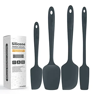 4 pcs Silicone Spatula Set Heat Resistant Nonstick Small and Large Kitchen Spatulas cookware sets Kitchen Utensil Set