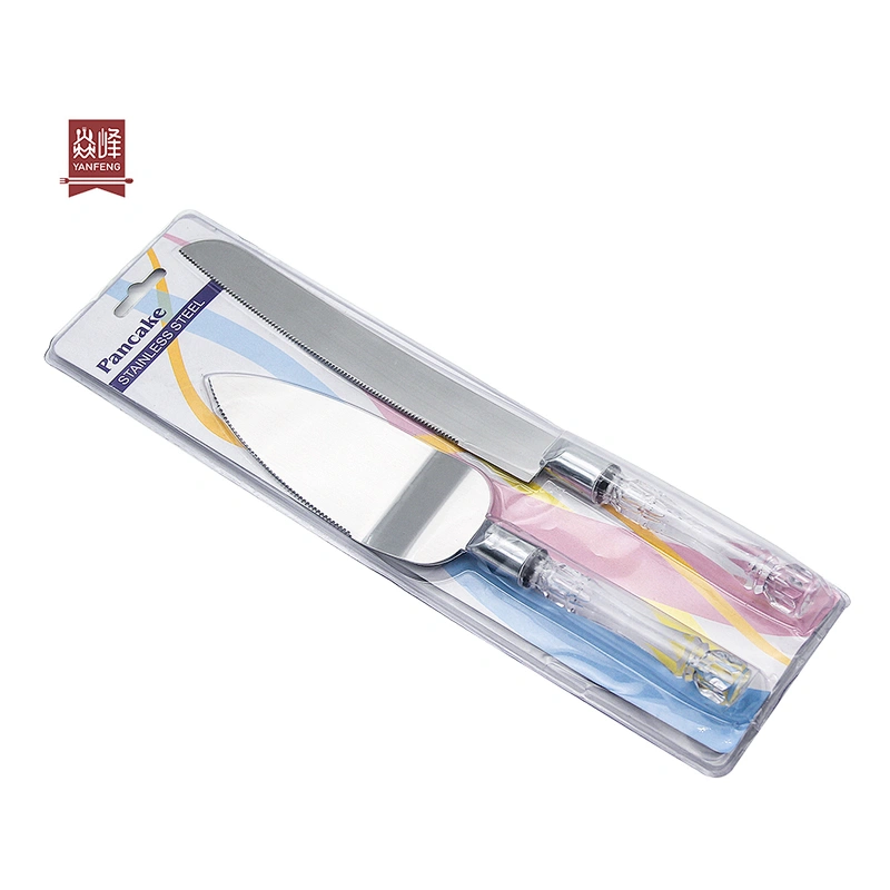 YF Wholesale friendly elegant stainless steel cheese knife for dinner party bread cheese knife set