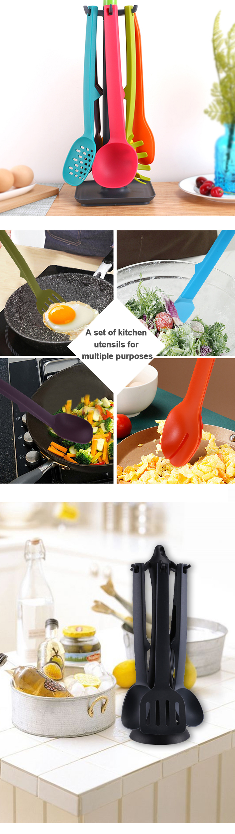 nylon kitchen utensil set