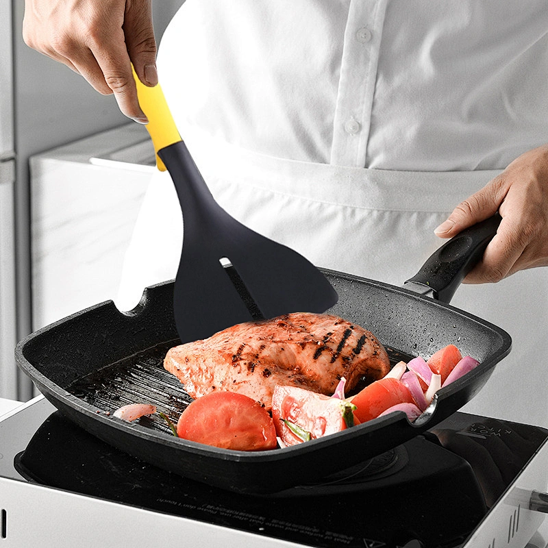 9 pcs Nylon Kitchen Utensil Rotating Stand Gadgets Tools Set Cooking Spatula Soup Nylon Kitchen Utensils Set